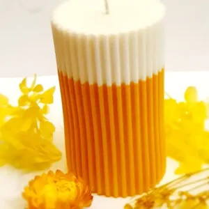 Irregular Geometric Wave Silicone Candle