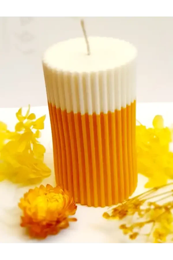 Irregular Geometric Wave Silicone Candle