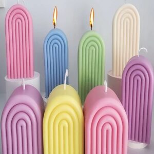 multicolor handmade candles